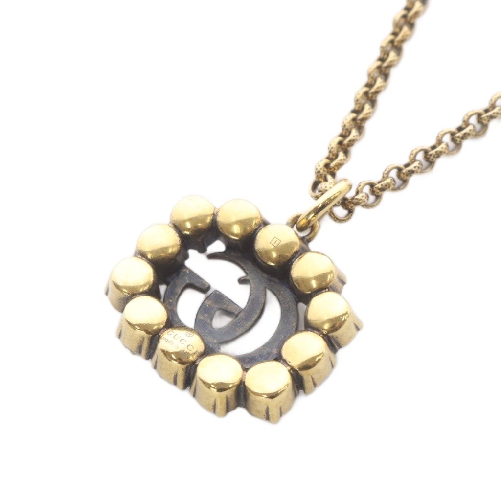 Gucci GG Crystal Pendant Gold Color Black — view 2