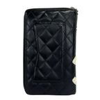 Chanel Wallet Cambon Line Black White Zip Around Lambskin — view 2