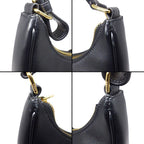 Celine Shoulder Bag Triomphe Black Smooth Calfskin — view 8