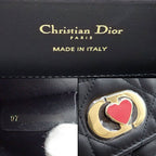 Dior Shoulder Bag Mistake Black Macro Cannage Lambskin Gold — view 6