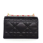 Dior Shoulder Bag Mistake Black Macro Cannage Lambskin Gold — view 2