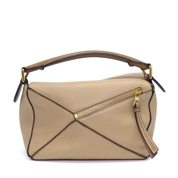 Loewe Shoulder Bag Small Soft Grain Calf Gold — view 2