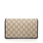 Gucci Shoulder Bag GG Emblem Wallet Beige Brown Supremecanvas Leather — view 2