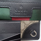 Gucci Shoulder Bag GG Emblem Wallet Beige Brown Supremecanvas Leather — view 7