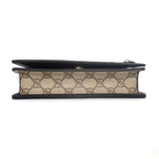 Gucci Shoulder Bag GG Emblem Wallet Beige Brown Supremecanvas Leather — view 4