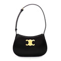 Celine Shoulder Bag Black Calfskin Gold