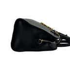 Saint Laurent Paris Baby Cabas YSL Logo Leather 2-Way Shoulder Bag Black — view 6