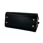 Saint Laurent Paris Baby Cabas YSL Logo Leather 2-Way Shoulder Bag Black — view 8