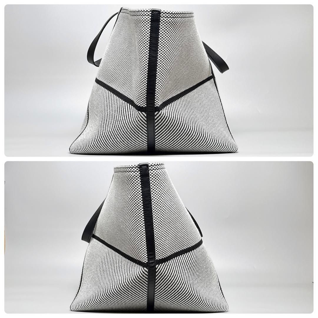 Loewe Puzzle Fold Tote XXL Canvas Jacquard & Calf — view 4