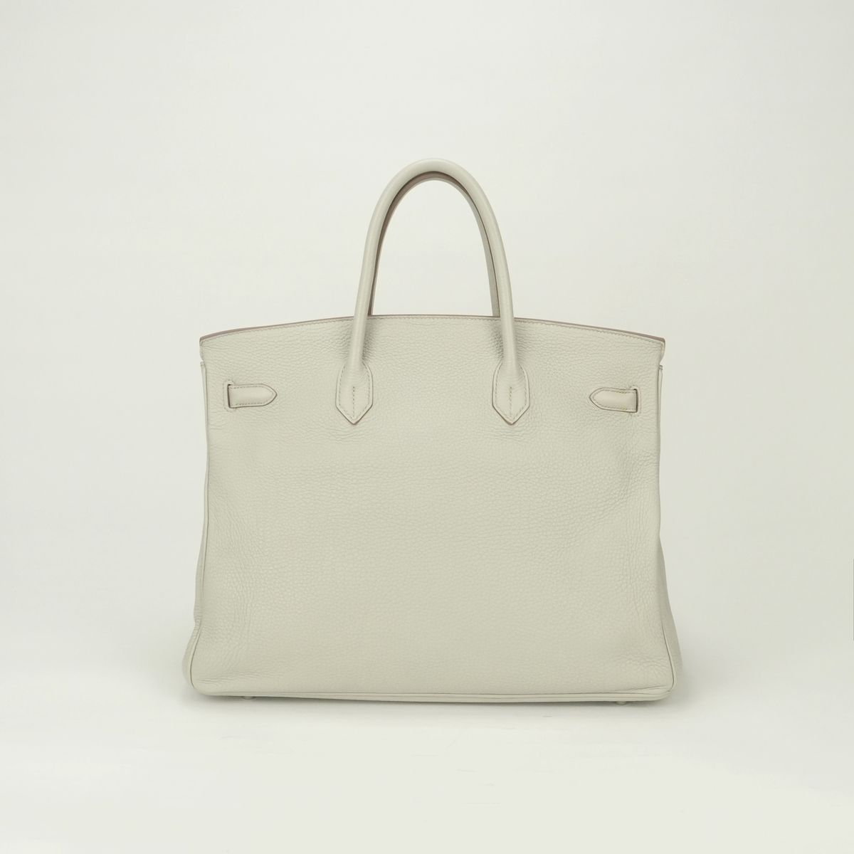 Hermes Birkin 40 Tote Taurillon Clemence Pearl Gray Silver — view 3