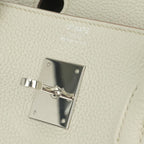 Hermes Birkin 40 Tote Taurillon Clemence Pearl Gray Silver — view 8