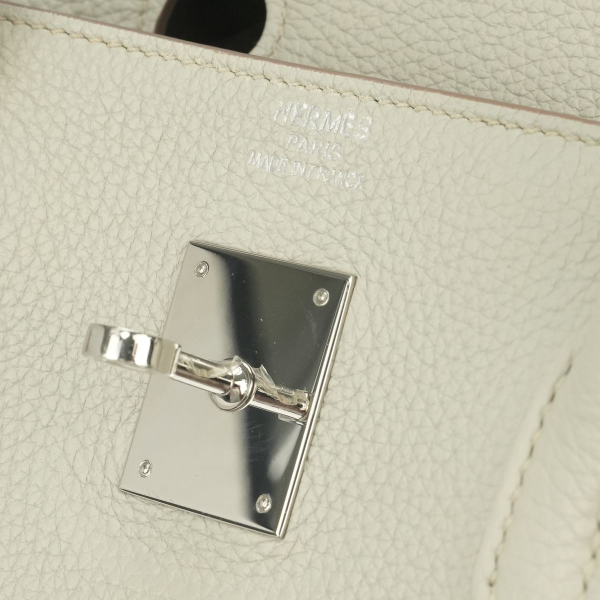Hermes Birkin 40 Tote Taurillon Clemence Pearl Gray Silver — view 8
