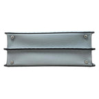 Fendi Tote Shoulder Bag Peekaboo Arbb Leather Selleria Blue Silver ISeeU — view 5