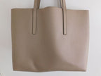 Fendi F's Tote Leather Gray Ju Pouch — view 2