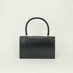 Hermes Tote Box Calf Noir Black Gold Handbag — view 3