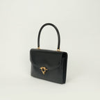 Hermes Tote Box Calf Noir Black Gold Handbag — view 2