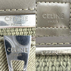 Celine Belt Bag Logo Bag Canvas Khaki Silver — view 5