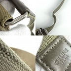 Celine Belt Bag Logo Bag Canvas Khaki Silver — view 7