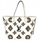 Louis Vuitton Tote Neverfull MM Handbag Wild at Heart Shoulder Leopard Ivory — view 2