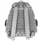 Dior Backpack CD Diamond Hit the Road Leather Gray Silver — view 2