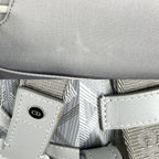 Dior Backpack CD Diamond Hit the Road Leather Gray Silver — view 6