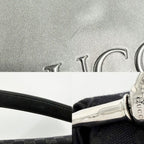 Gucci 2-Way Shoulder Bag Crossbody GG Canvas Leather Black Silver — view 7