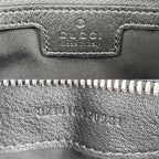 Gucci 2-Way Shoulder Bag Crossbody GG Canvas Leather Black Silver — view 5