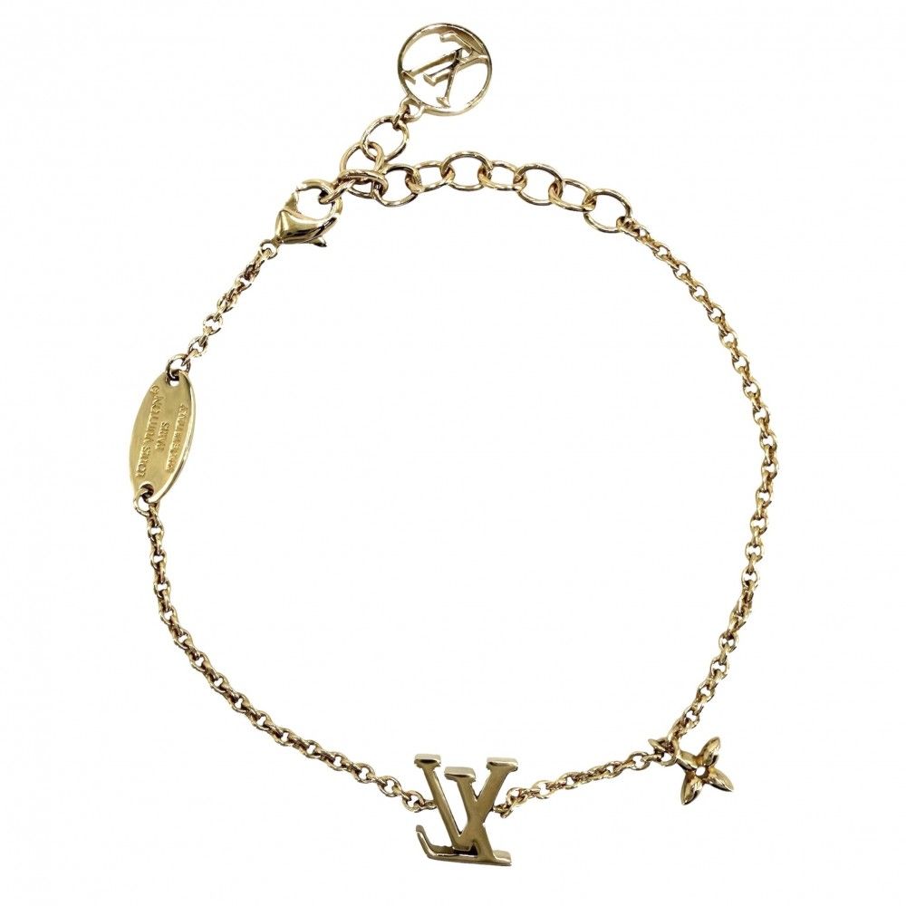Louis Vuitton Bracelet Monogram Flower LV Iconic with Adja Star Rhinestone Gold — view 2
