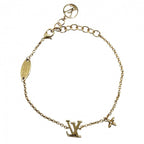 Louis Vuitton Bracelet Monogram Flower LV Iconic with Adja Star Rhinestone Gold — view 2