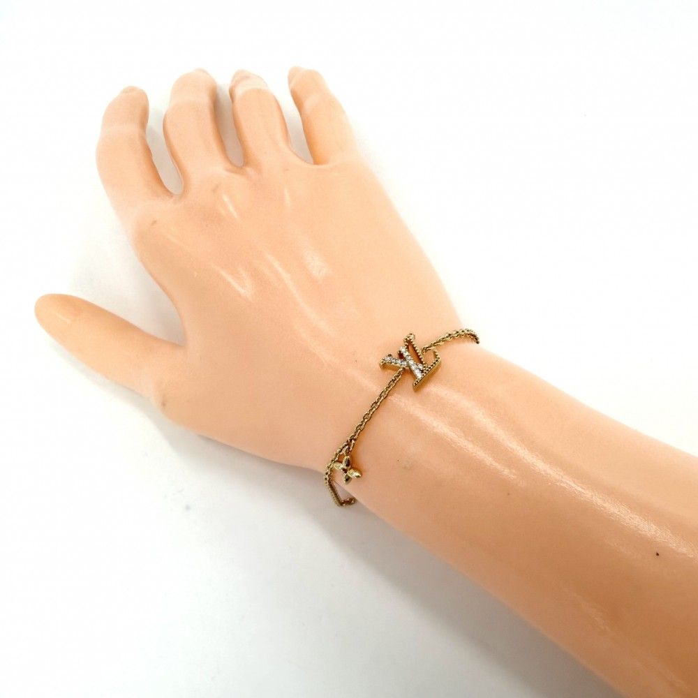 Louis Vuitton Bracelet Monogram Flower LV Iconic with Adja Star Rhinestone Gold — view 3