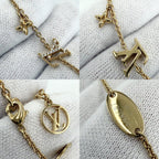 Louis Vuitton Bracelet Monogram Flower LV Iconic with Adja Star Rhinestone Gold — view 6