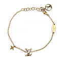 Louis Vuitton Bracelet Monogram Flower LV Iconic with Adja Star Rhinestone Gold
