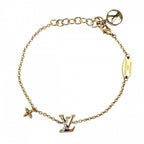 Louis Vuitton Bracelet Monogram Flower LV Iconic with Adja Star Rhinestone Gold