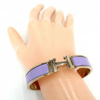 Hermes Bangle Click PM Bracelet Purple Pink Gold — view 3