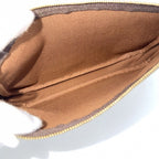 Louis Vuitton Handbag Pochette Soir Pouch Monogram Canvas Brown Gold — view 4