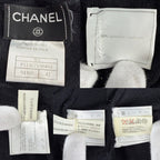 Chanel Knit CC Logo Turtleneck Top Lightweight Sweater 42 Black Cashmere Fall — view 3