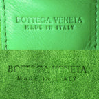 Bottega Veneta Tote Intrecht Handbag Shoulder Holder Leather Green Silver — view 5