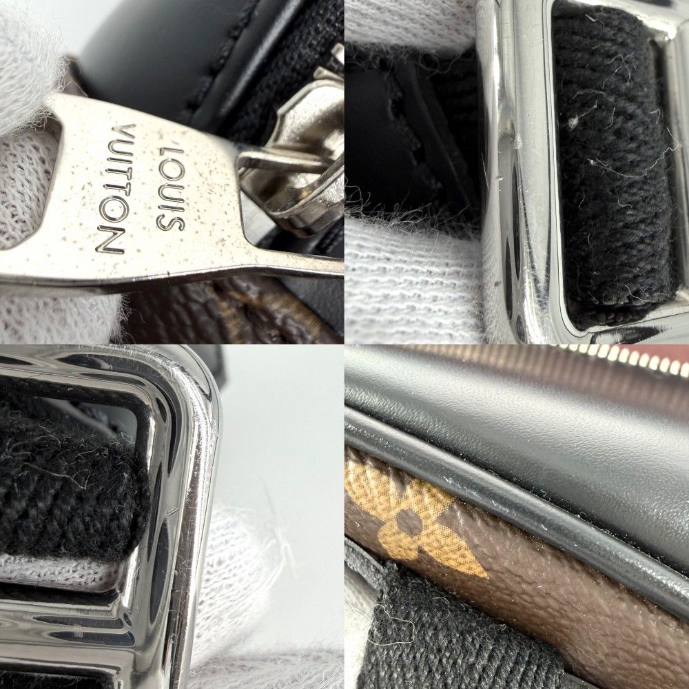 Louis Vuitton Backpack Josh NV Monogram Macassar Brown Black Silver — view 7