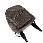 Louis Vuitton Backpack Josh NV Monogram Macassar Brown Black Silver — view 3