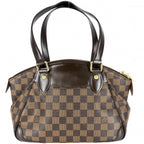 Louis Vuitton Handbag Verona PM Damier Canvas Brown Gold — view 2