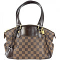 Louis Vuitton Handbag Verona PM Damier Canvas Brown Gold