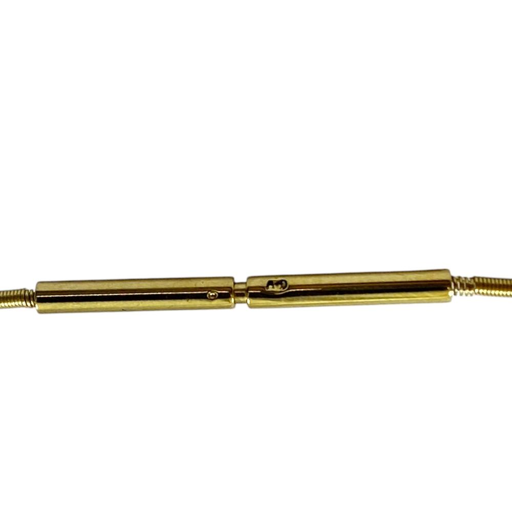 Hermes Cage Ash Cube Necklace Logo Choker Off White Gold — view 8