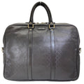 Gucci Diamante Business Briefcase Leather Dark Brown Lightweight Capacity