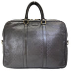 Gucci Diamante Business Briefcase Leather Dark Brown Lightweight Capacity