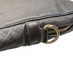 Gucci Diamante Business Briefcase Leather Dark Brown Lightweight Capacity — view 5
