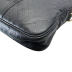 Gucci Diamante Business Briefcase Leather Black Lightweight Capacity Crossbody — view 3