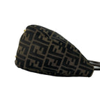 Fendi Zukka FF Logo Canvas Leather Handbag Mini Tote Brown — view 6