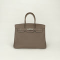 Hermes Birkin 35 Tote Togo Etoupe Gray Silver