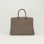 Hermes Birkin 35 Tote Togo Etoupe Gray Silver — view 2