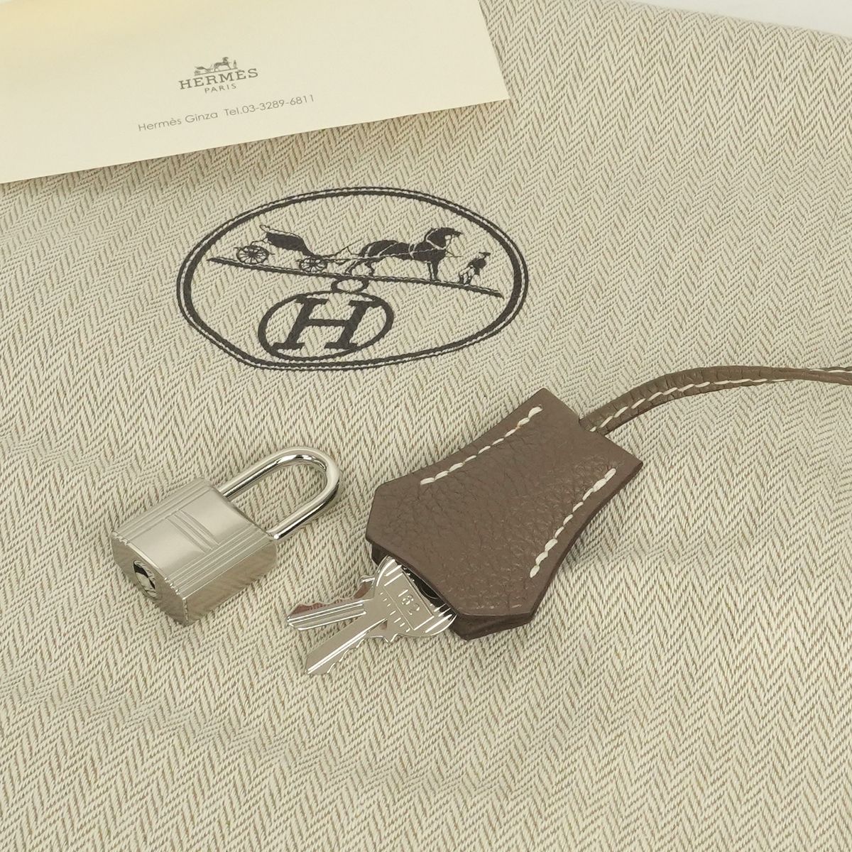 Hermes Birkin 35 Tote Togo Etoupe Gray Silver — view 6